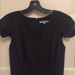 Antonio Melani all black mid knee length dress